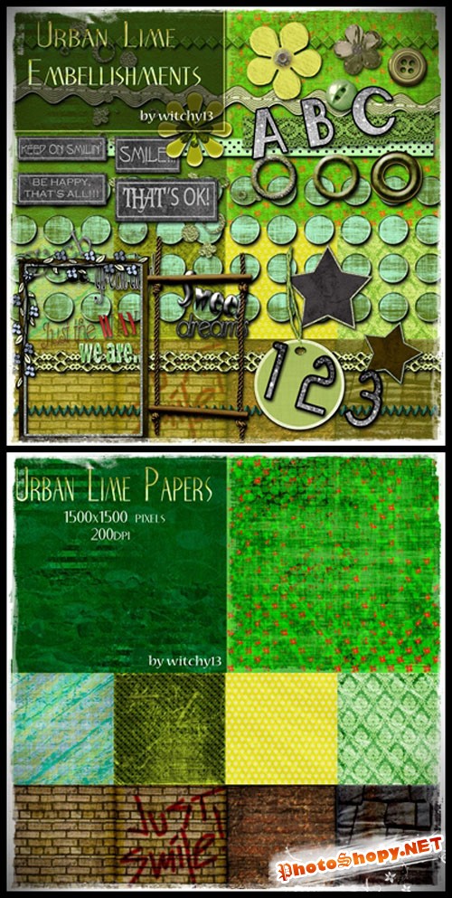 Scrap set - Urban Lime