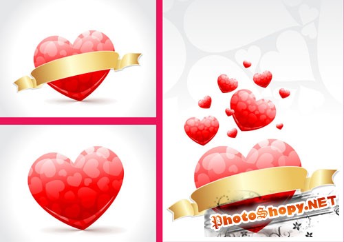 Love Cards PSD Template #4