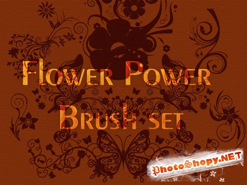 Flower Power Photoshop Brushes