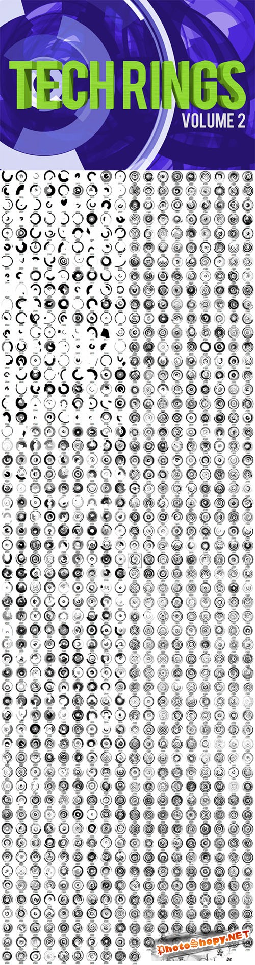 Tech Rings Photoshop Brushes Volume 2