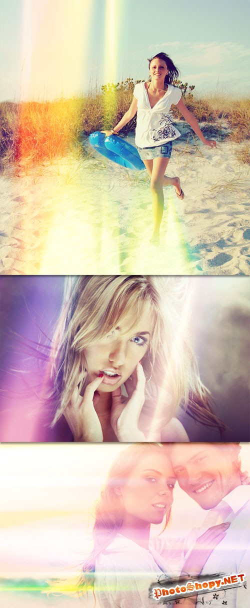 Futuristic Light Leaks Textures
