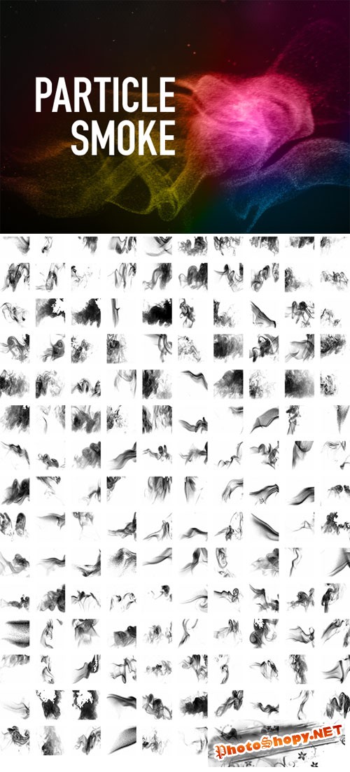 Particle Smoke Photoshop Brushes