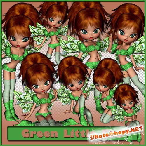 Сказочный набор для скрапбукинга - Маленькая зелёная фея