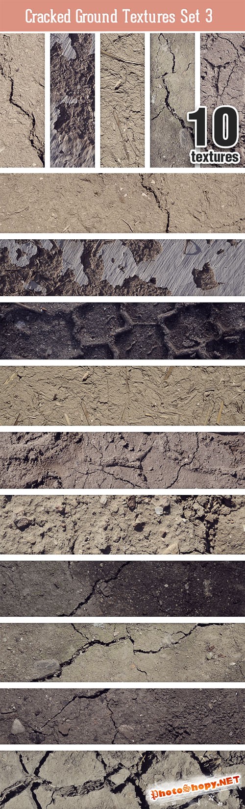 Designtnt - Cracked Ground Texture Set 3