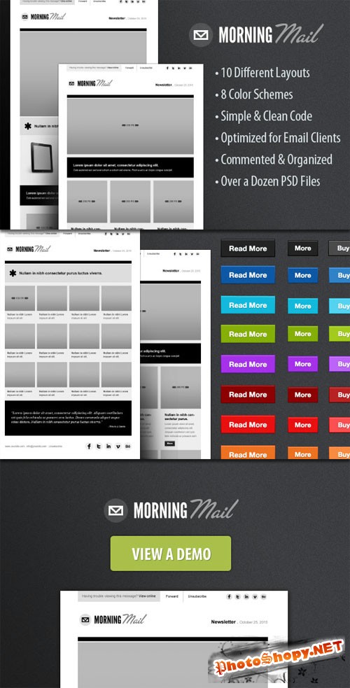 WeGraphics - Morning Mail - HTML Email Template Kit