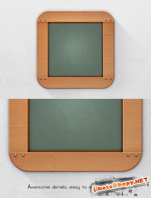 WeGraphics - Blackboard App Icon Template