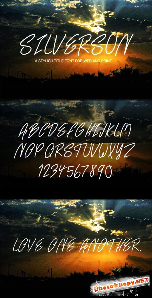 WeGraphics - SilverSun - A Handwritten Web Font