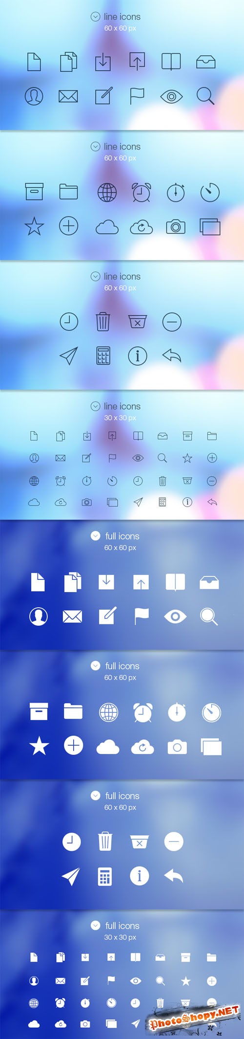 Pixeden - Tab Bar Icons iOS 7