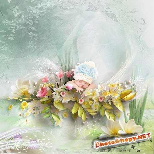 Цветочный скрап-набор - Цветочная страна чудес