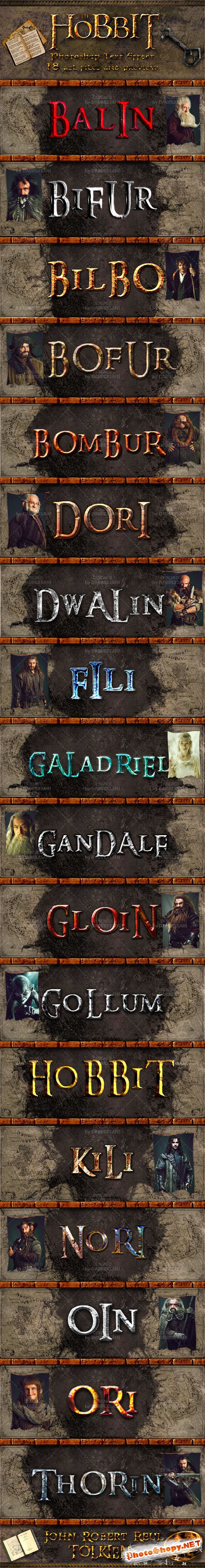 Hobbit Photoshop Styles