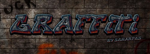 Graffiti Photoshop Text Style Effect