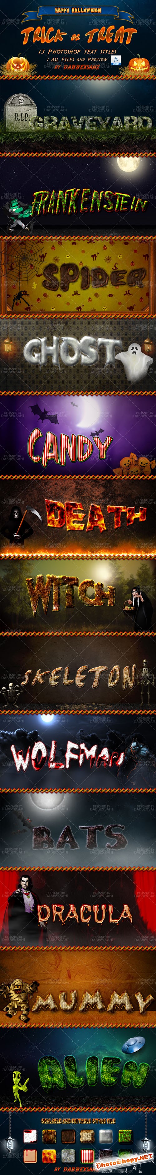 Halloween Photoshop Text Effects