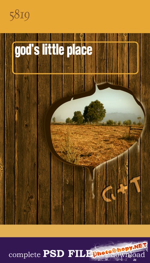 God's Little Place PSD Template