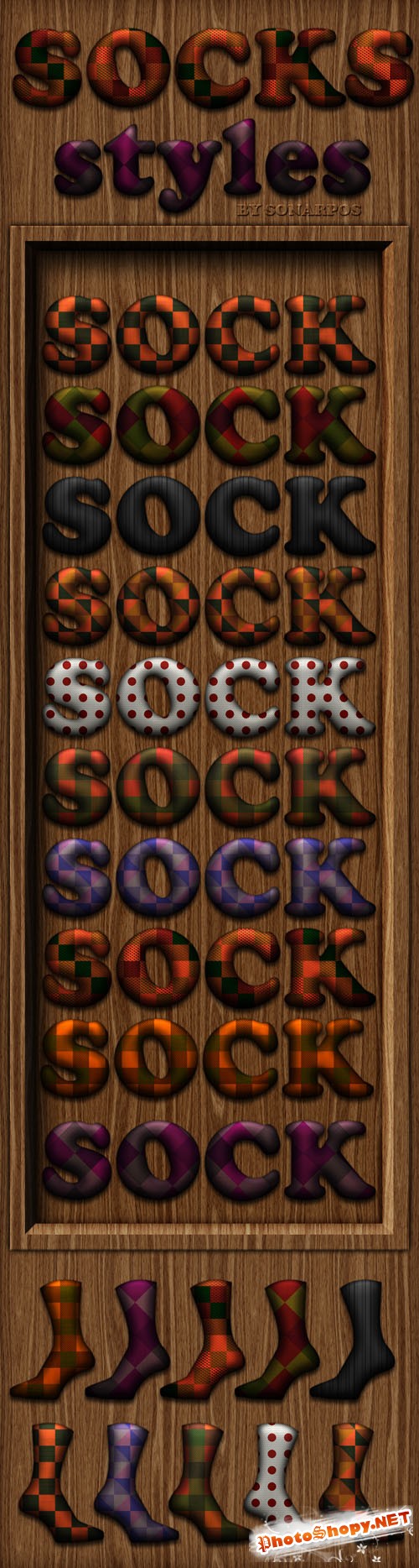 Socks Photoshop Styles