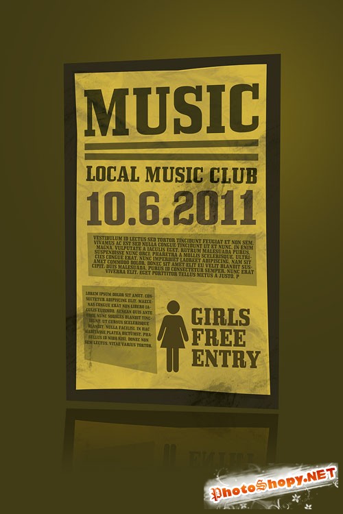 Music Flyer/Poster PSD Template