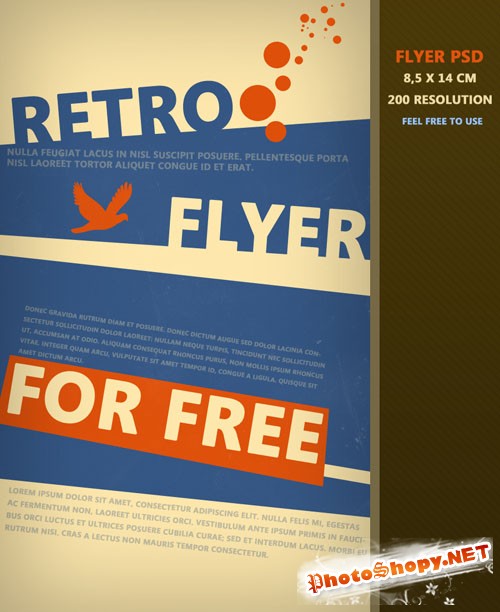 Retro Flyer/Poster PSD Template