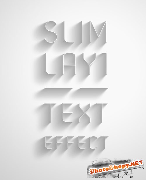 Pixeden - Psd Slim Lay Text Effect
