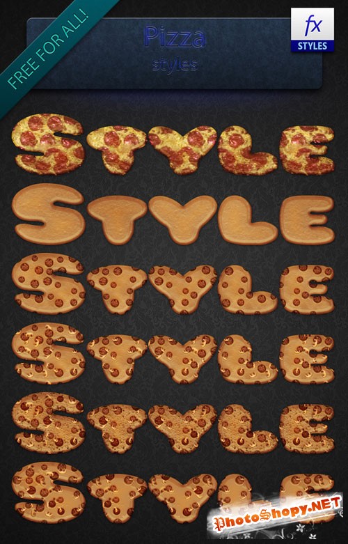 Pizza Photoshop Styles