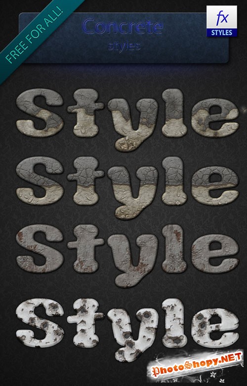 Concrete Photoshop Styles