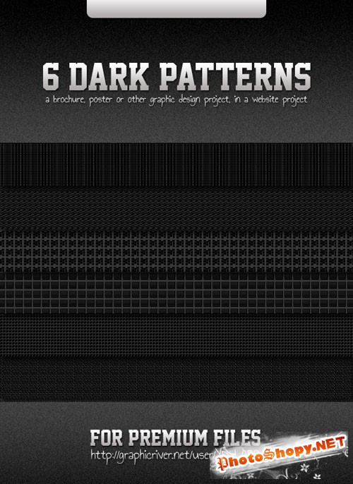6 Dark Photoshop Patterns