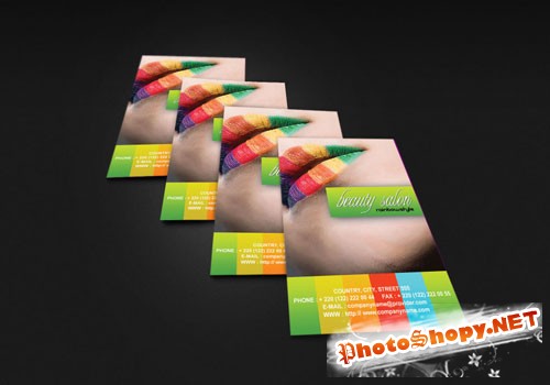 Fashion Business Card PSD Template