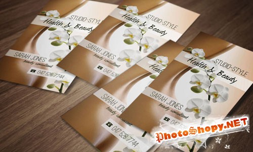 Studio Style Business Card PSD Template
