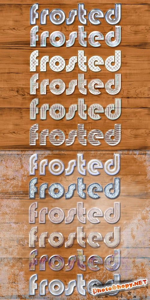 Frosted Photoshop Styles