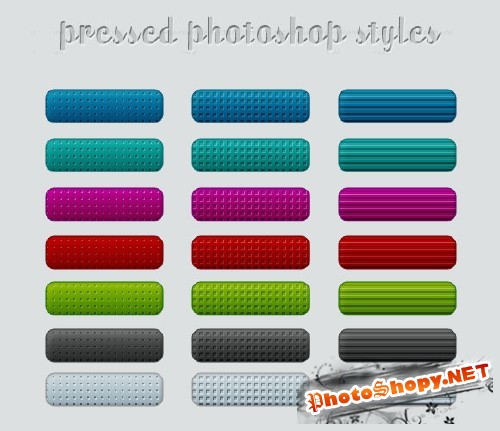 Pressed Photoshop Styles