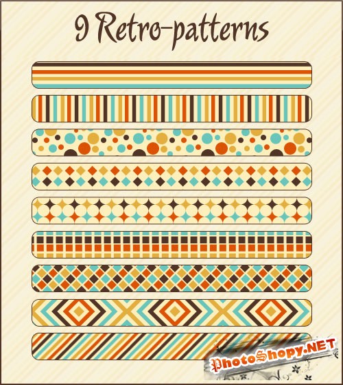 9 Retro Photoshop Patterns