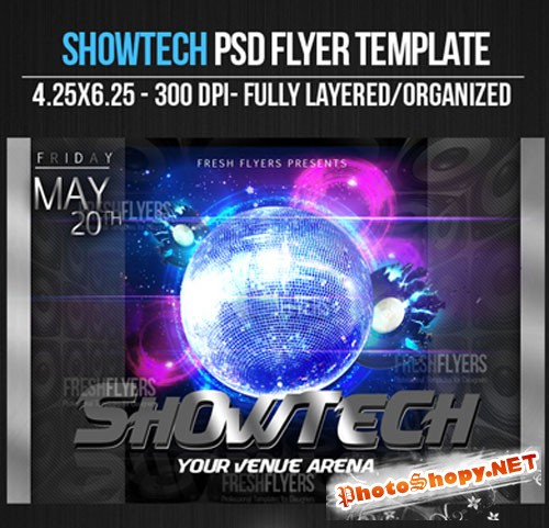 Showtech Flyer/Poster PSD Template