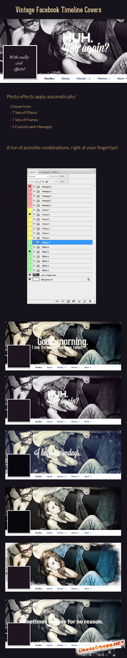 Designtnt - Vintage Facebook Timeline Covers