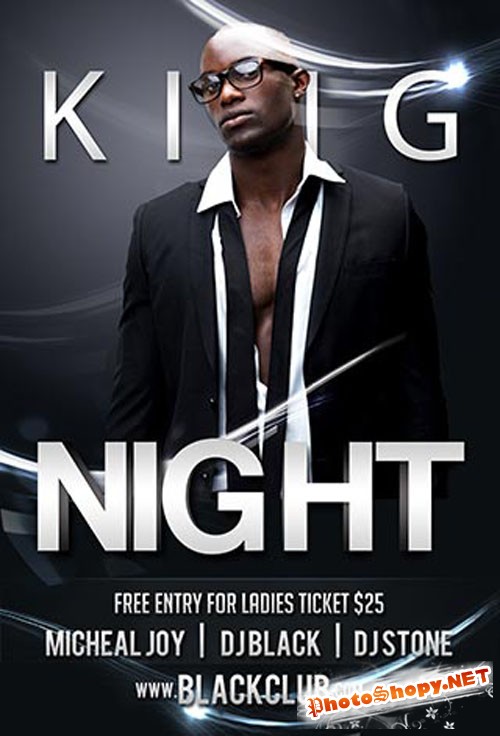 King Night Party Flyer/Poster PSD Template