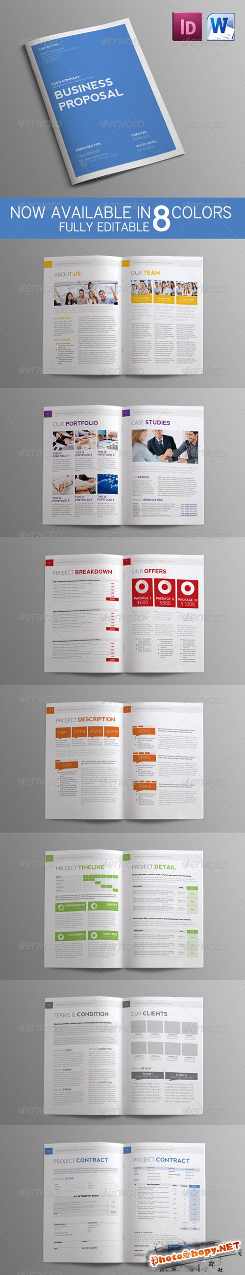 GraphicRiver - Sleman Clean Proposal Template 3776815