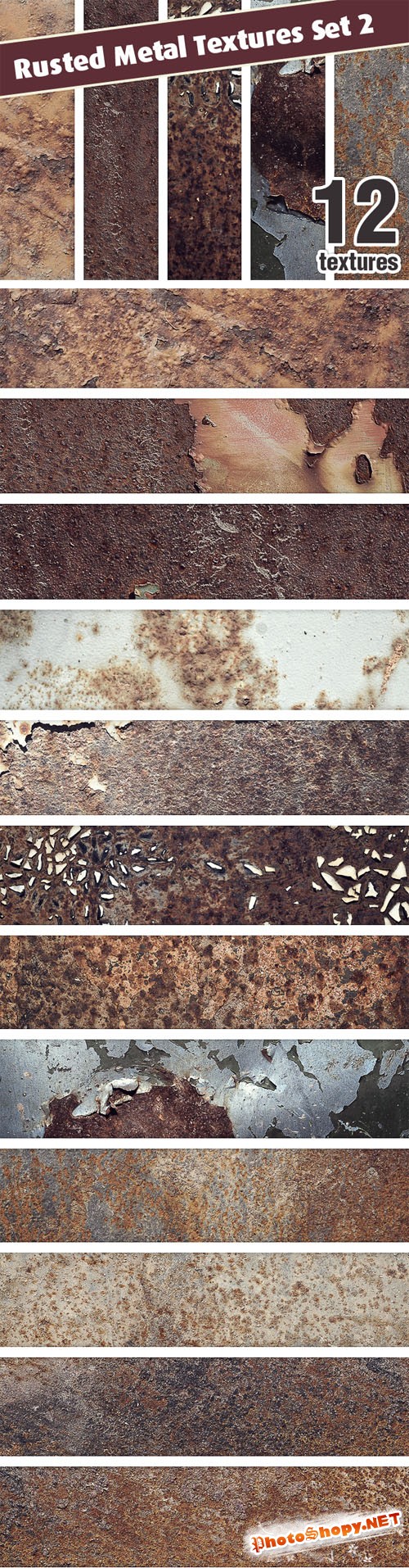 Designtnt - Rusted Metal Textures Set 2