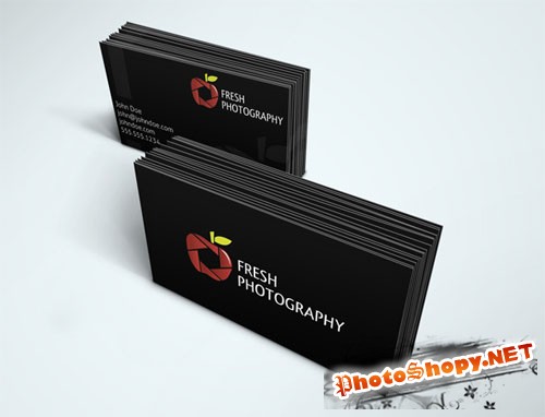 Fresh Photography Business Card PSD Template