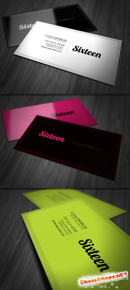 Simple Stylish Business Card PSD Template