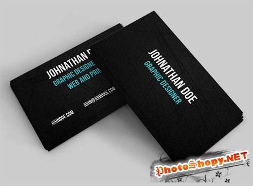 Scratched Business Card PSD Template