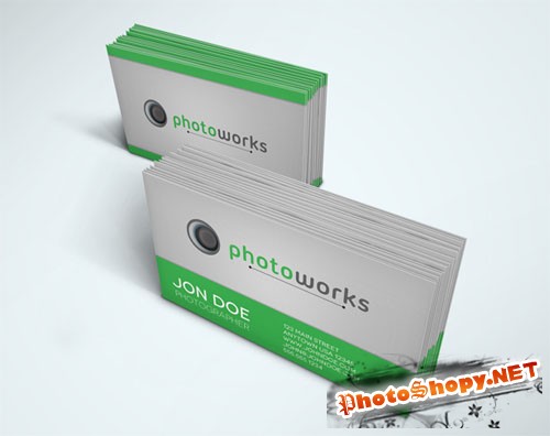 Photoworks Business Card PSD Template