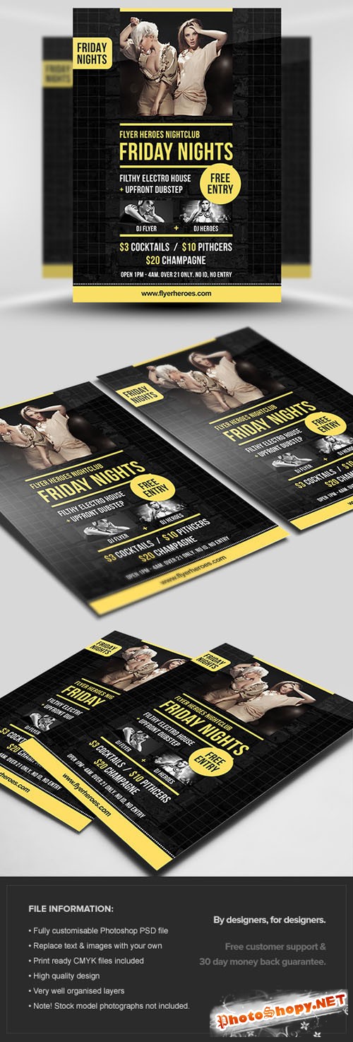 Friday Nights Flyer/Poster PSD Template