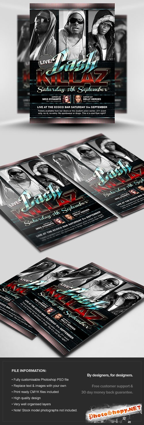 Cash Killaz Flyer/Poster PSD Template