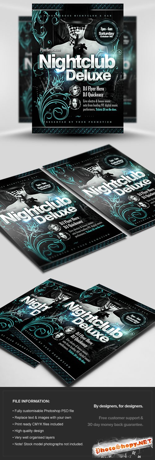 Nightclub Deluxe Flyer/Poster PSD Template