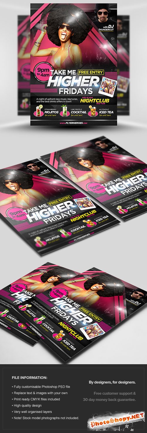 Take Me Higher Flyer/Poster PSD Template