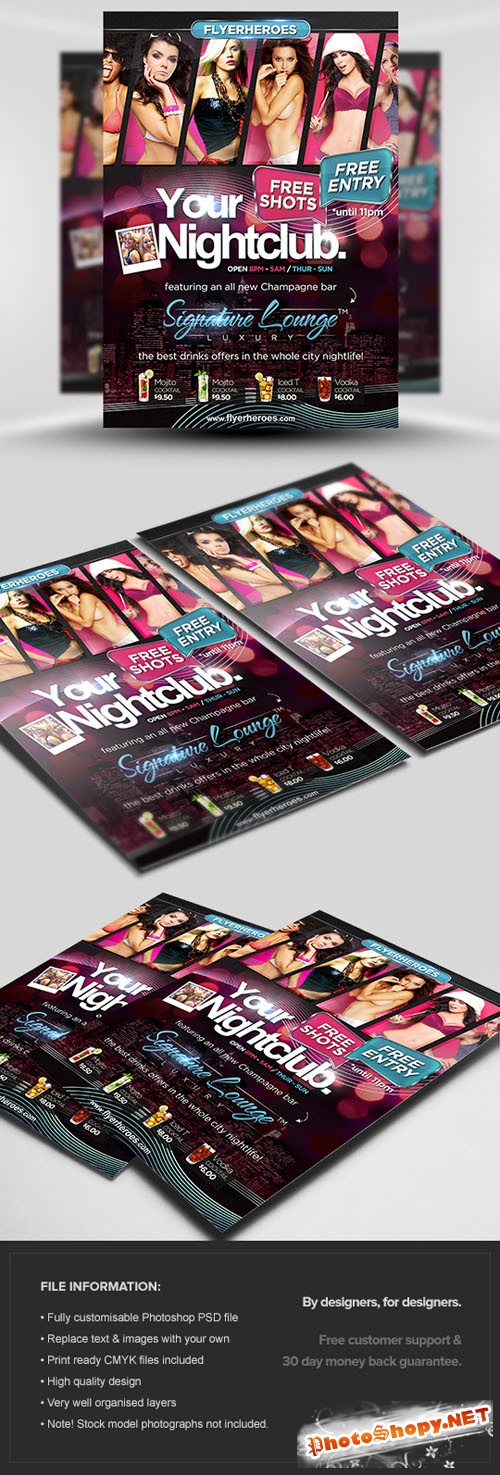 Signature Flyer/Poster PSD Template