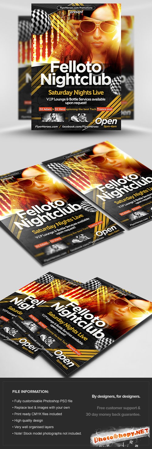 Felloto Flyer/Poster PSD Template