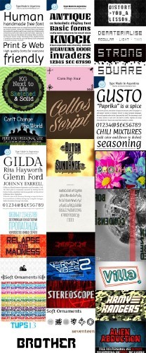Сборник шрифтов ( часть 7 ) / Collection of fonts ( Part 7 )