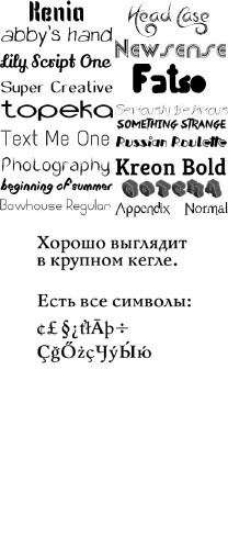 Сборник шрифтов ( часть 7 ) / Collection of fonts ( Part 7 )
