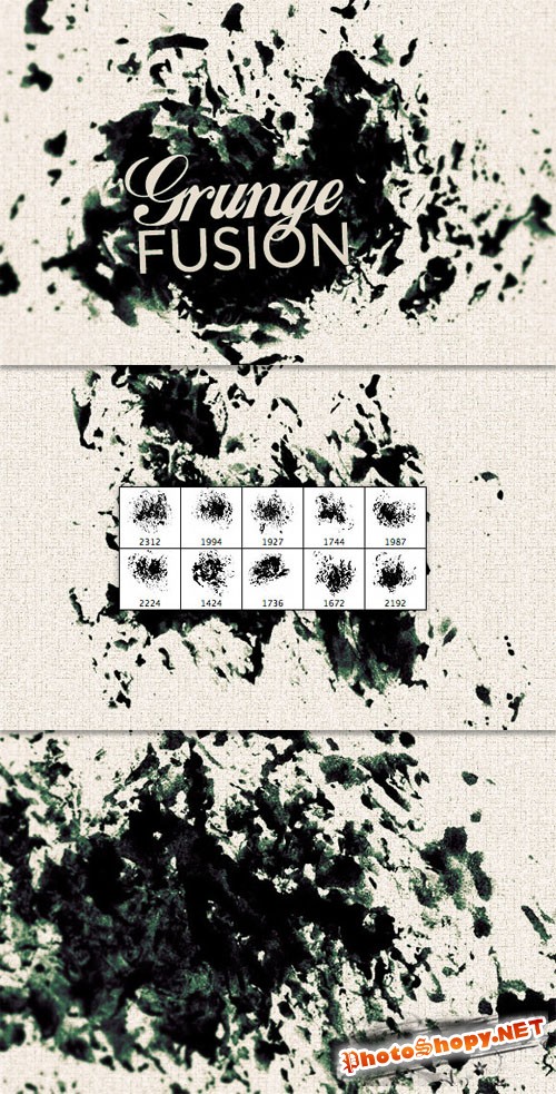 WeGraphics - Grunge Fusion Photoshop Brush Set