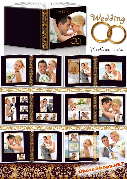 Свадебная фотокнига - Gold wedding