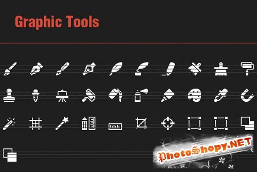 31 Vector Icons with Graphic Tools