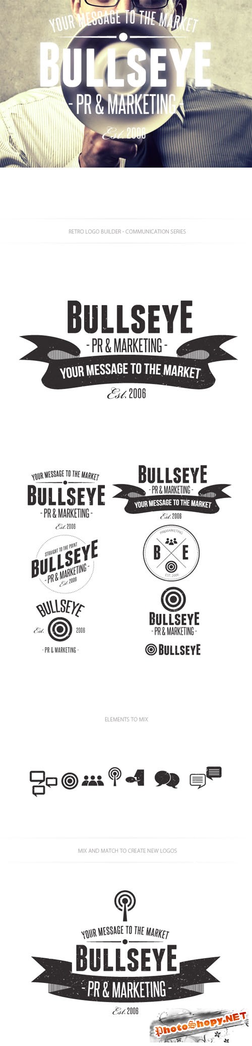 Communication Logo Vector Templates